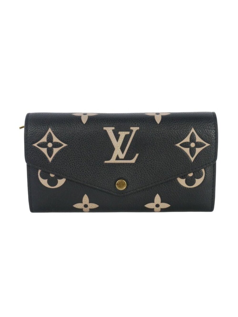Louis Vuitton Portefeuille Sarah Monogram Empreinte Wallet Black